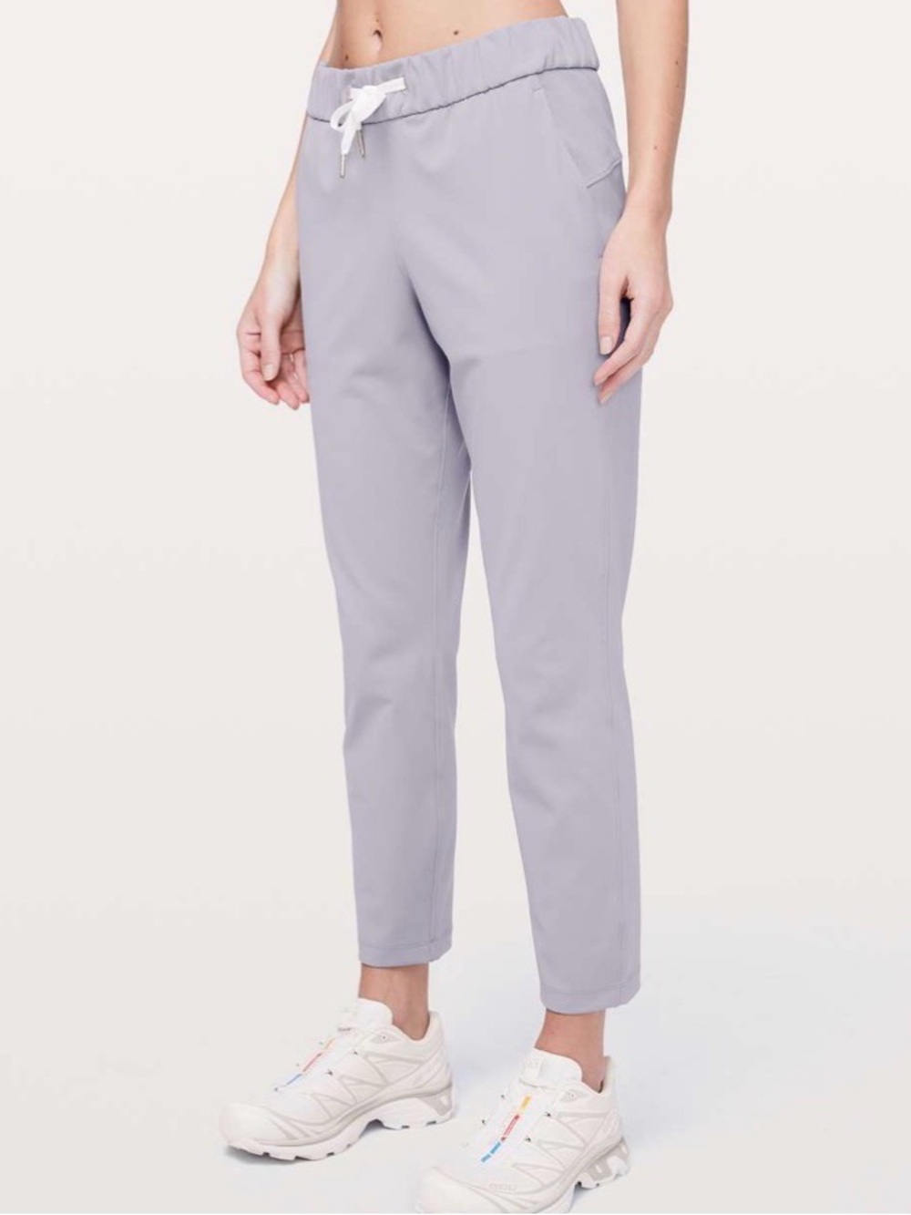 lululemon athletica Lululemon On the Fly 7/8 Pant *woven in Silverscreen
